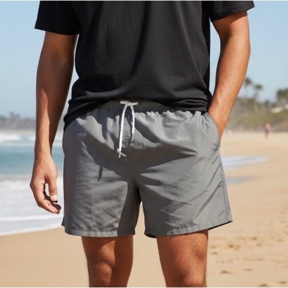 New Scotamalone Mens Swim‎ Swimming Shorts Swimsuit Trunks Size XXXL 3X Grey NWT